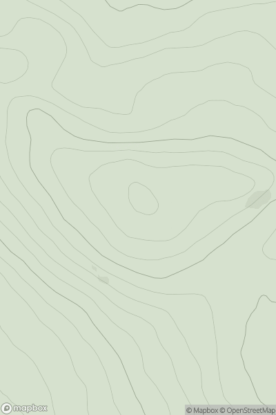 Thumbnail image for Cnoc nan Caorach [Loch Broom to Strath Oykel] showing contour plot for surrounding peak
